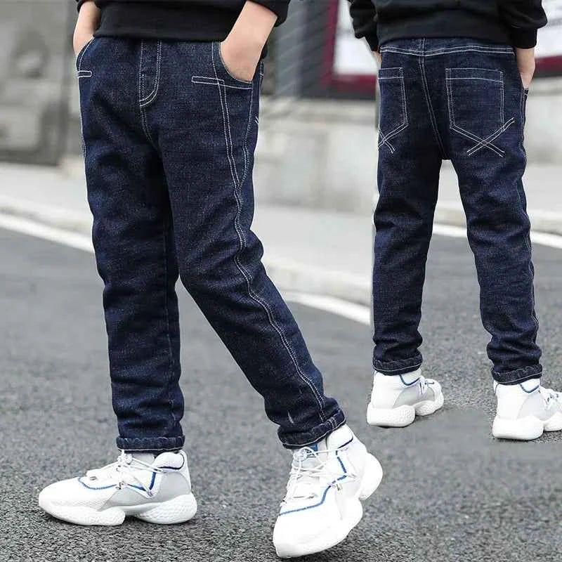 Kids Stretch Skinny Jeans (Elastic Waist Denim Pants for Boys & Girls)