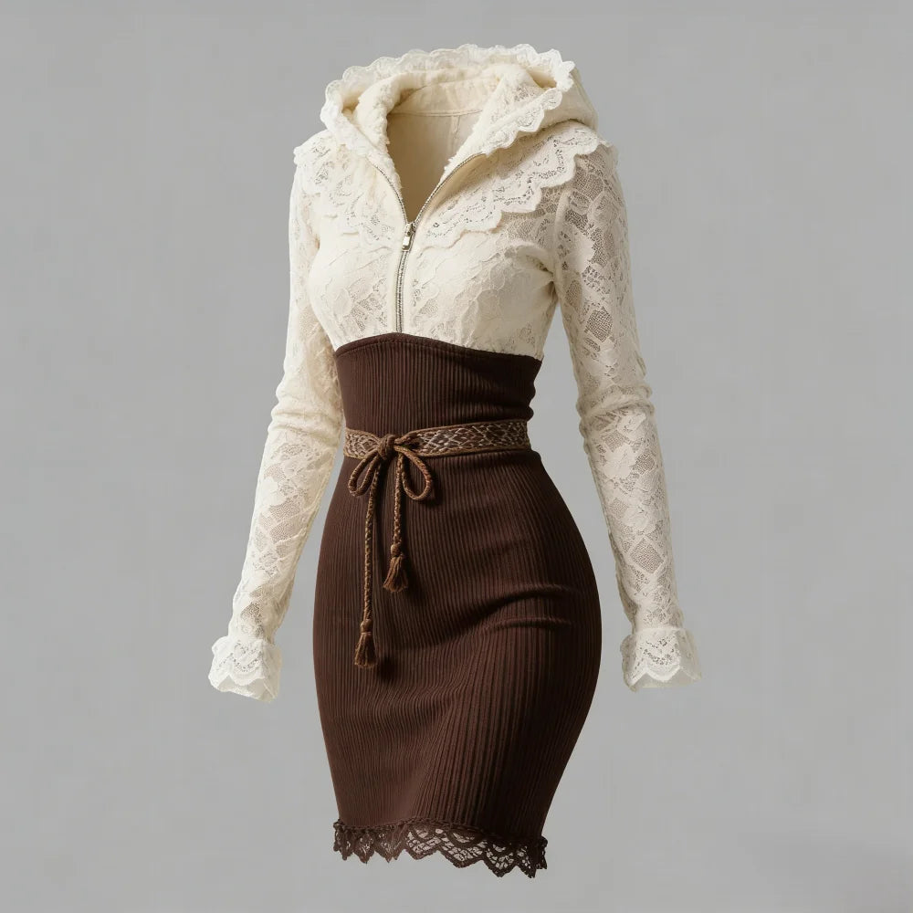 Vestido ajustado color block TrendPop