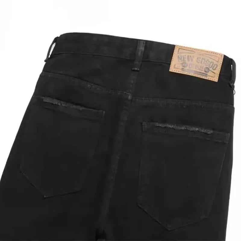 DCDG Pentagram Rift Straight Denim™ – Retro Black Street Edition