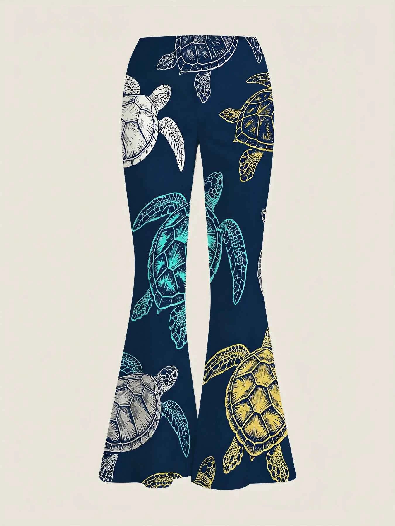 TPC OceanMuse Flare Pants™ – Sea Turtle Edition