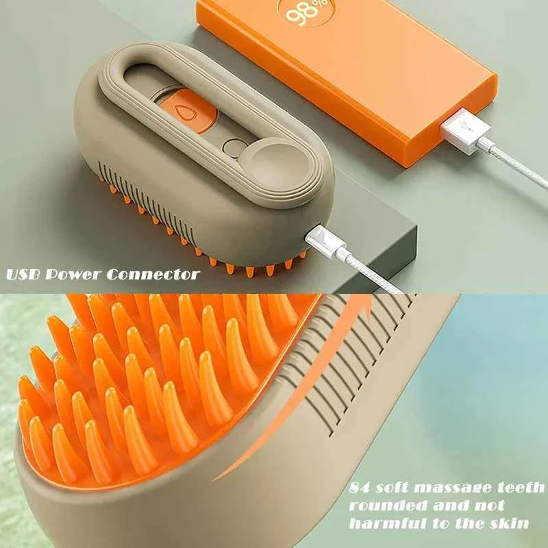 3-in-1 Steam Grooming Brush – Detangle. Clean. Upgrade Your Pet’s Routine.