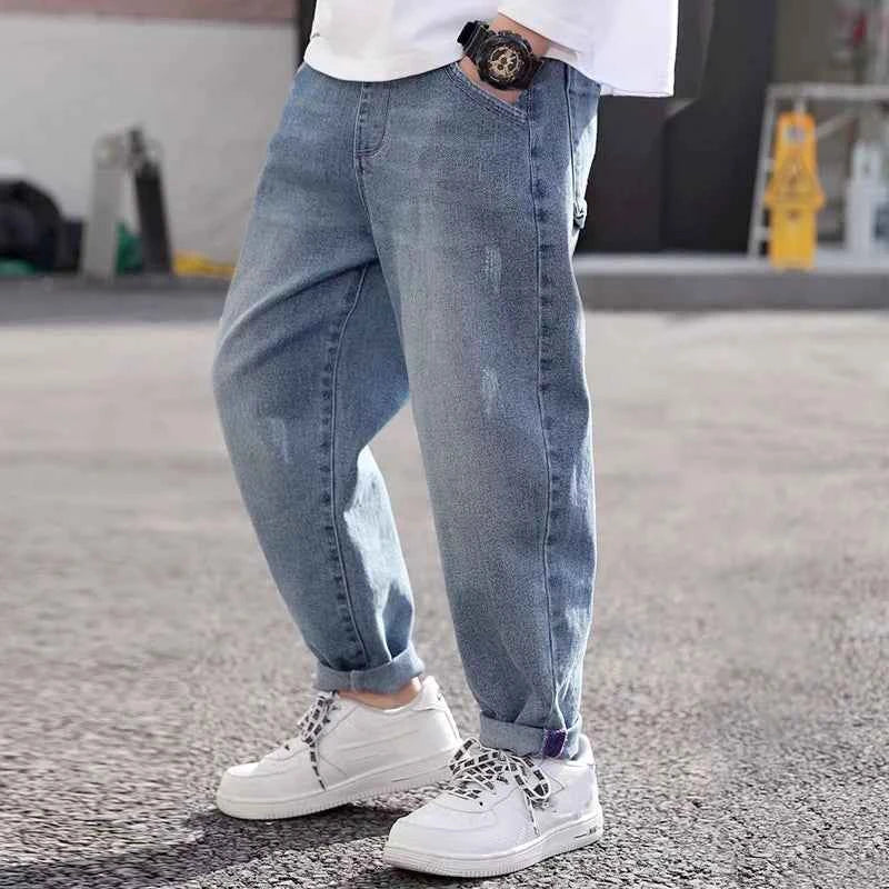 Kids Stretch Skinny Jeans (Elastic Waist Denim Pants for Boys & Girls)