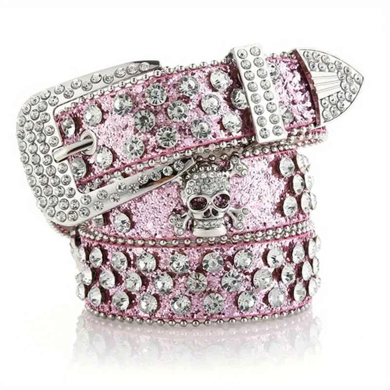 DCDG SkullShine Belt™ – Rhinestone Rebel Edition