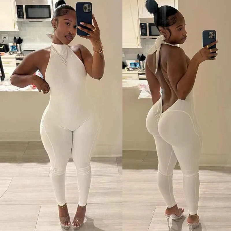 TPC Elevé Sculpt Jumpsuit™ – Backless Halter Street Edition