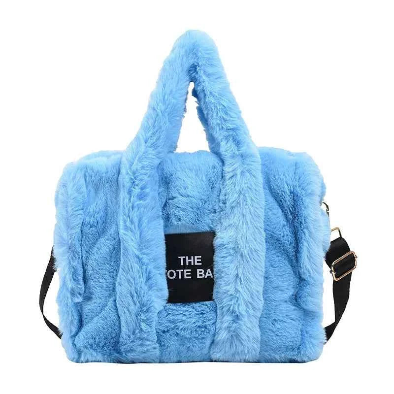 The LuxePop Plush Tote