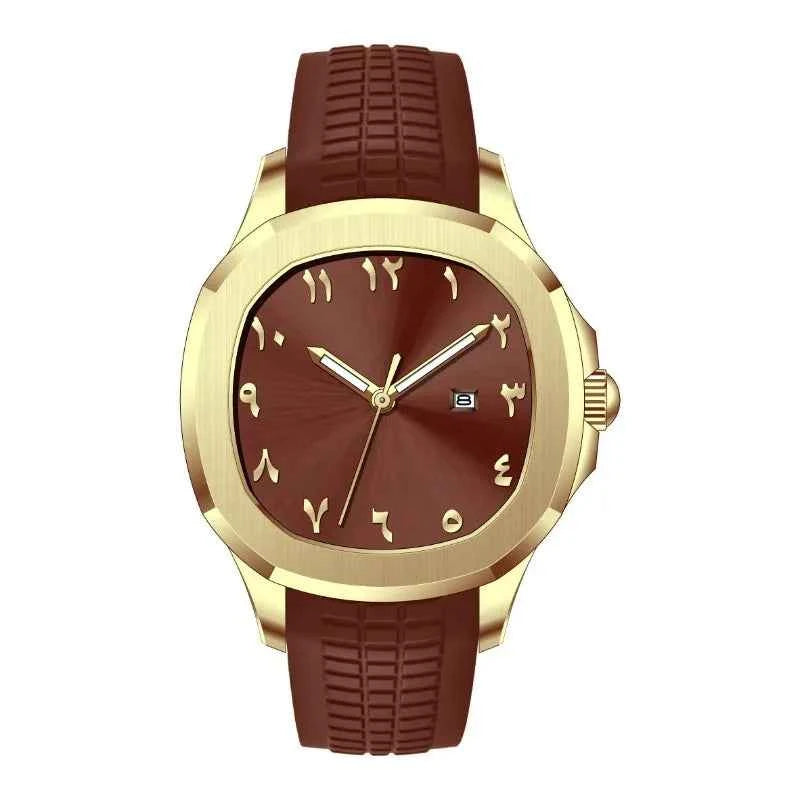 New Modern Minimalist Men's Watch - Creative Arabic Digital Sports Quartz Watch with Unique Luxury Design Gift