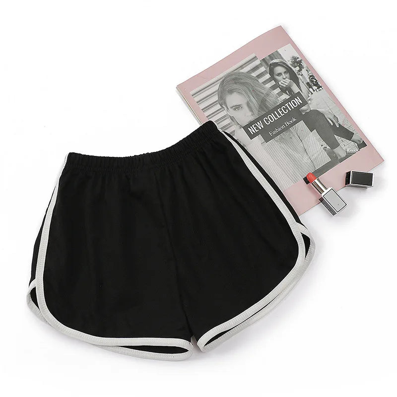 Pantalones cortos de correr elásticos de secado rápido para mujer