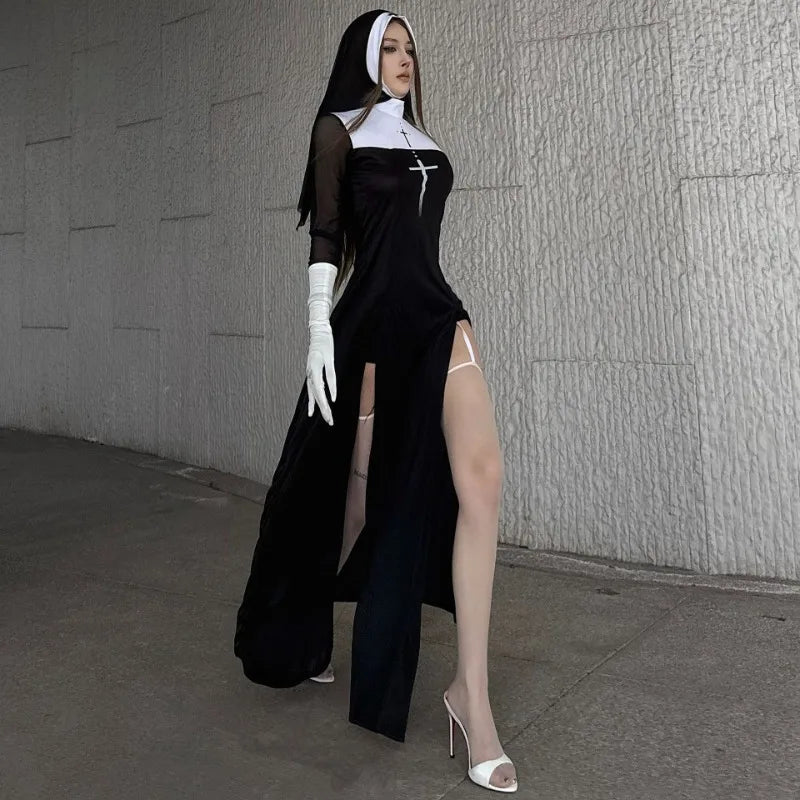 ✨ Women’s Sexy Anime Nun Cosplay Set