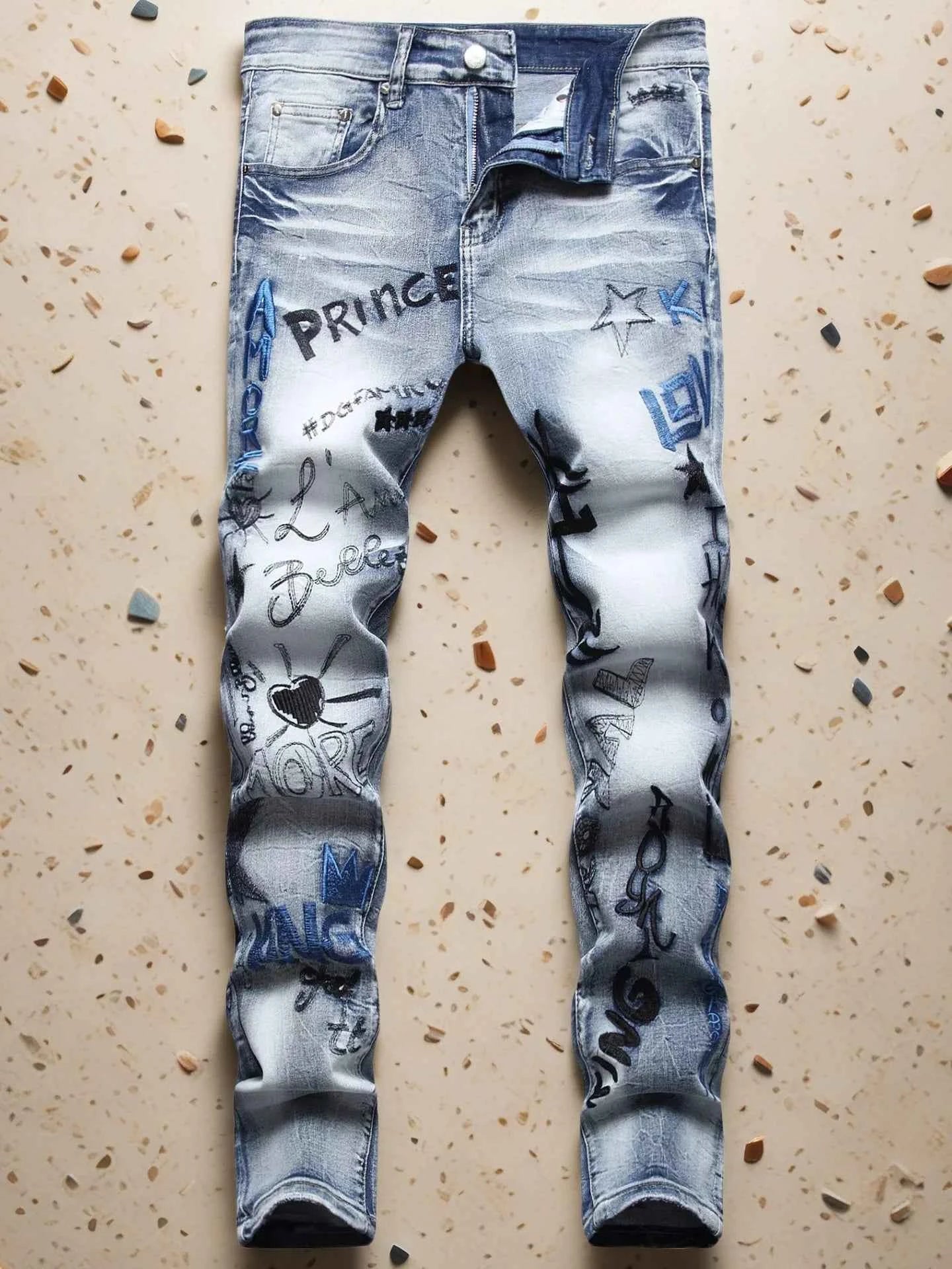 DCDG Punk Straight Jeans – Embroidered Street Edition