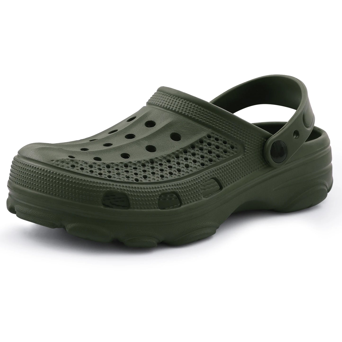 Pallene Zuecos de moda para hombre EVA Zapatos de jardín ligeros con orificios Sandalias de playa para hombre al aire libre Zapatos de baño para el hogar Sandalias casuales unisex