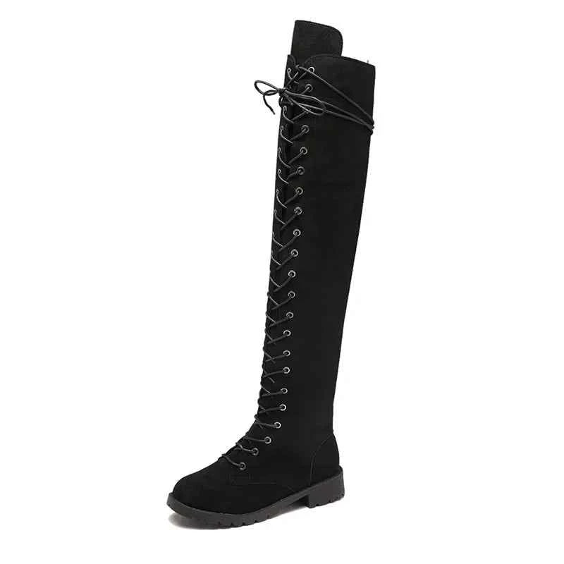 Midnight Rebel Over-The-Knee Boots