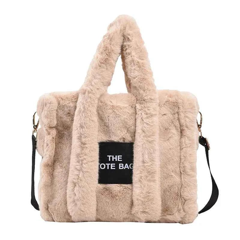 The LuxePop Plush Tote