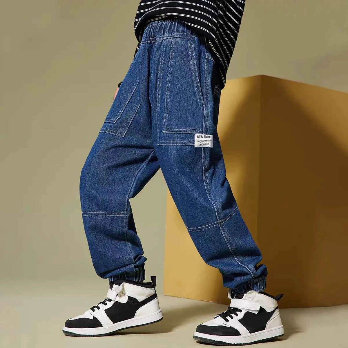 Kids Stretch Skinny Jeans (Elastic Waist Denim Pants for Boys & Girls)