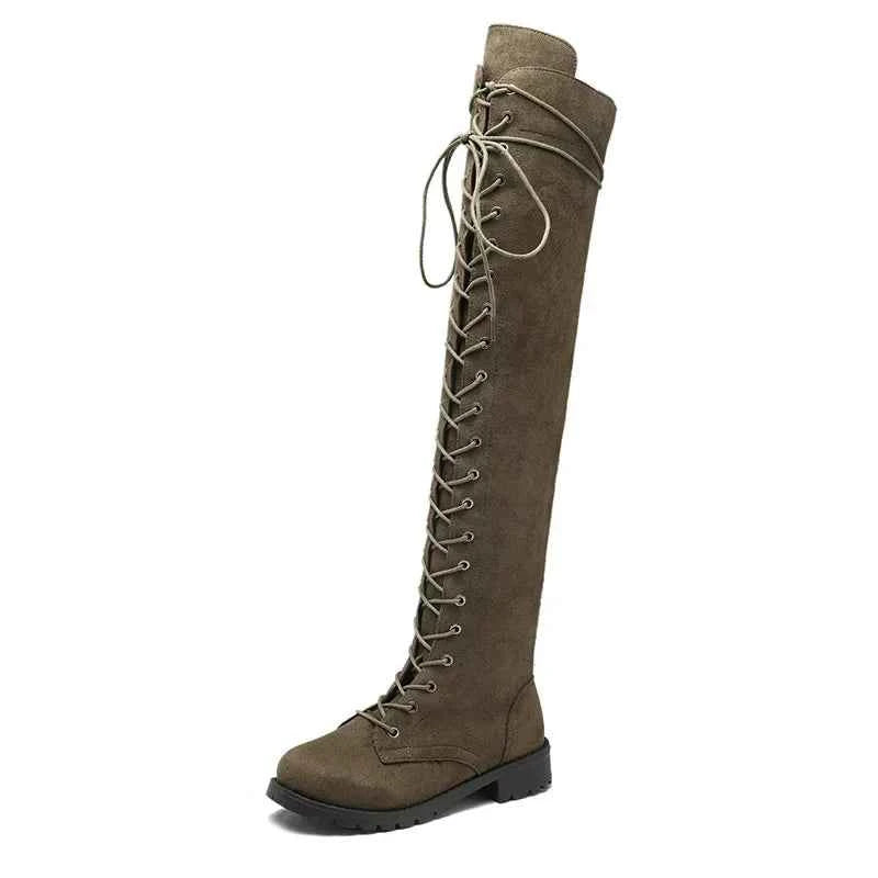 Midnight Rebel Over-The-Knee Boots