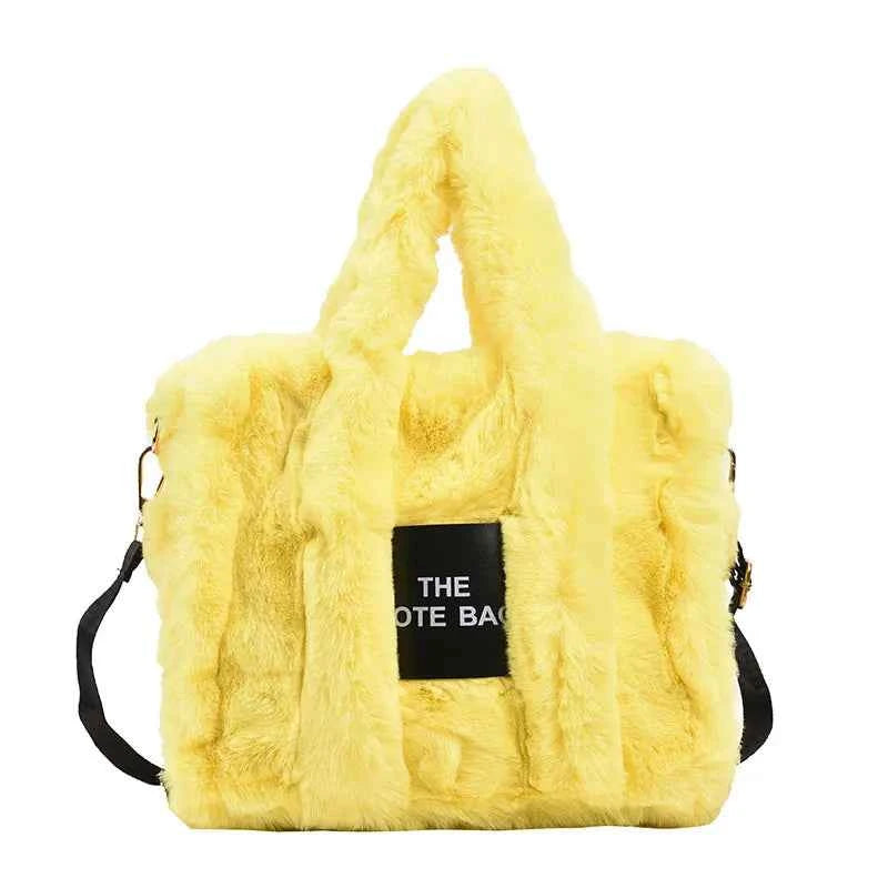 The LuxePop Plush Tote
