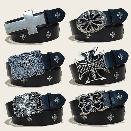 DCDG CrossRivet Belt™ – Punk Metal Street Edition
