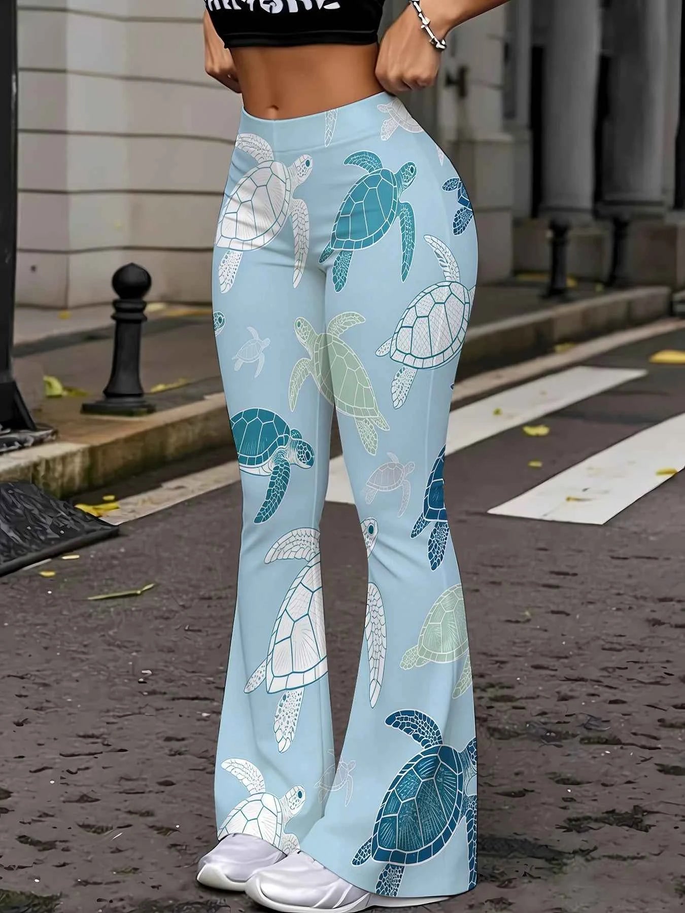 TPC OceanMuse Flare Pants™ – Sea Turtle Edition