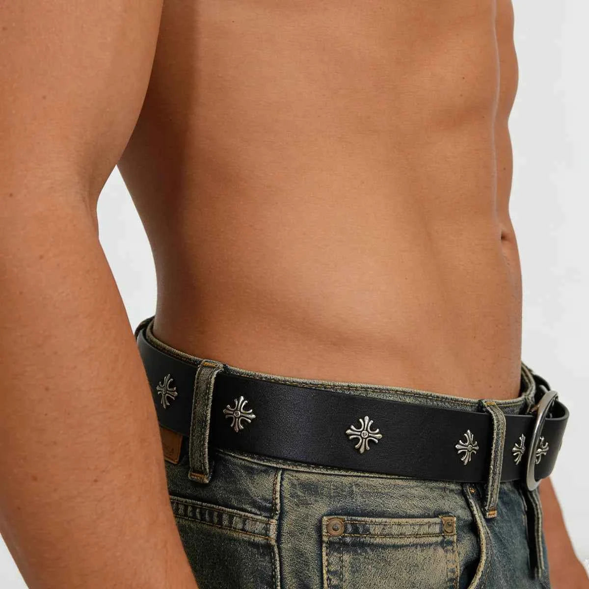DCDG CrossRivet Belt™ – Punk Metal Street Edition