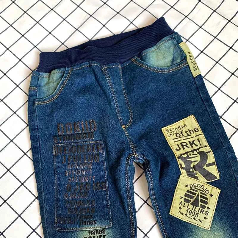 Kids Stretch Skinny Jeans (Elastic Waist Denim Pants for Boys & Girls)