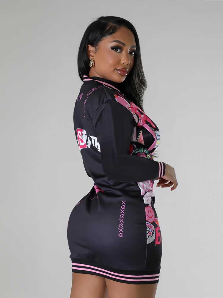 🔥 Sexy Vestido Mini de Club Punk de Manga Larga