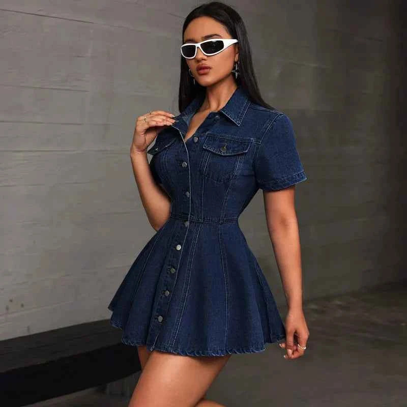 Denim Downtown Mini Dress