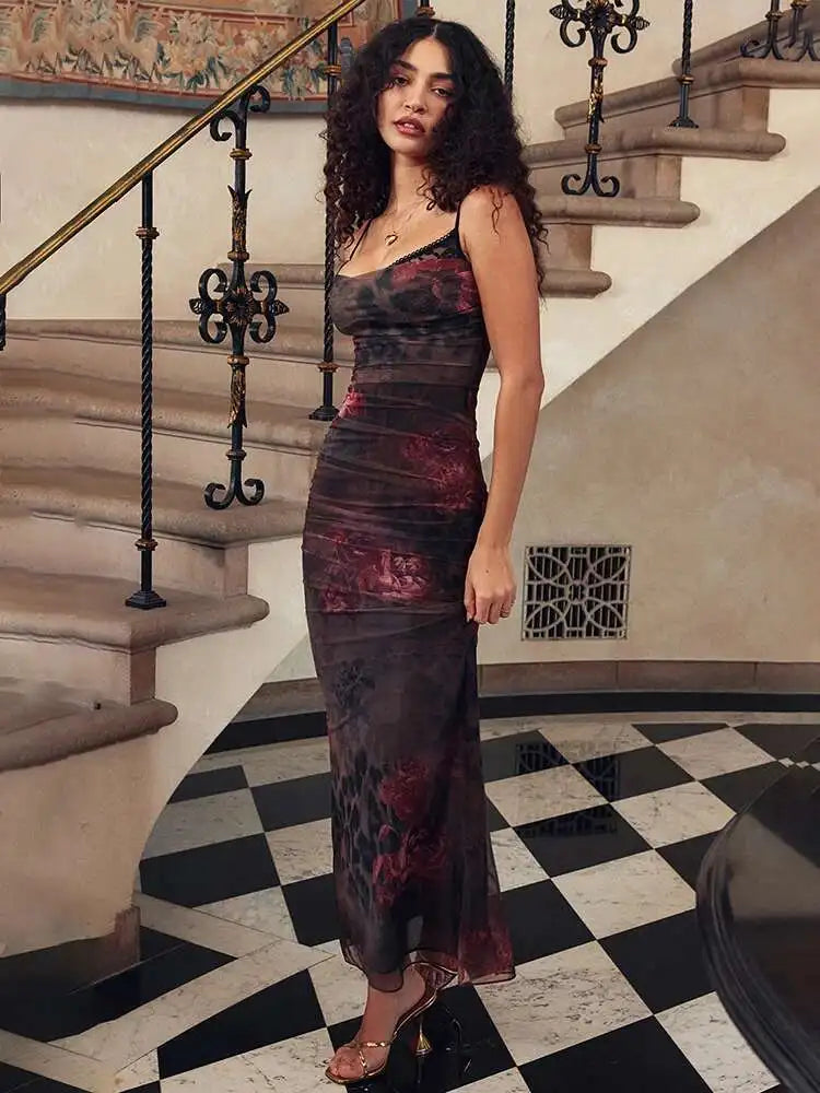 🔥 Vestido largo con abertura Midnight Curve