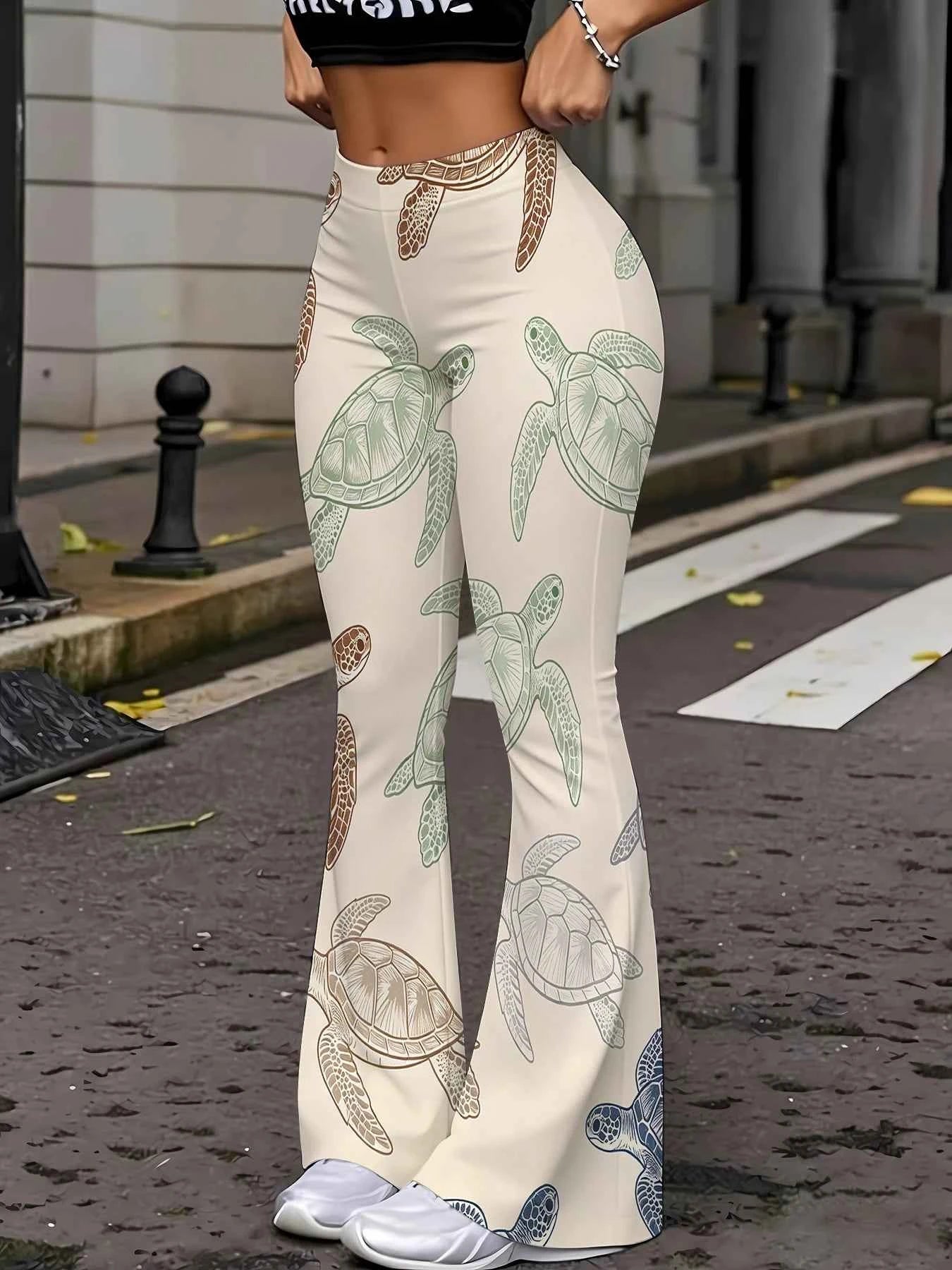 TPC OceanMuse Flare Pants™ – Sea Turtle Edition