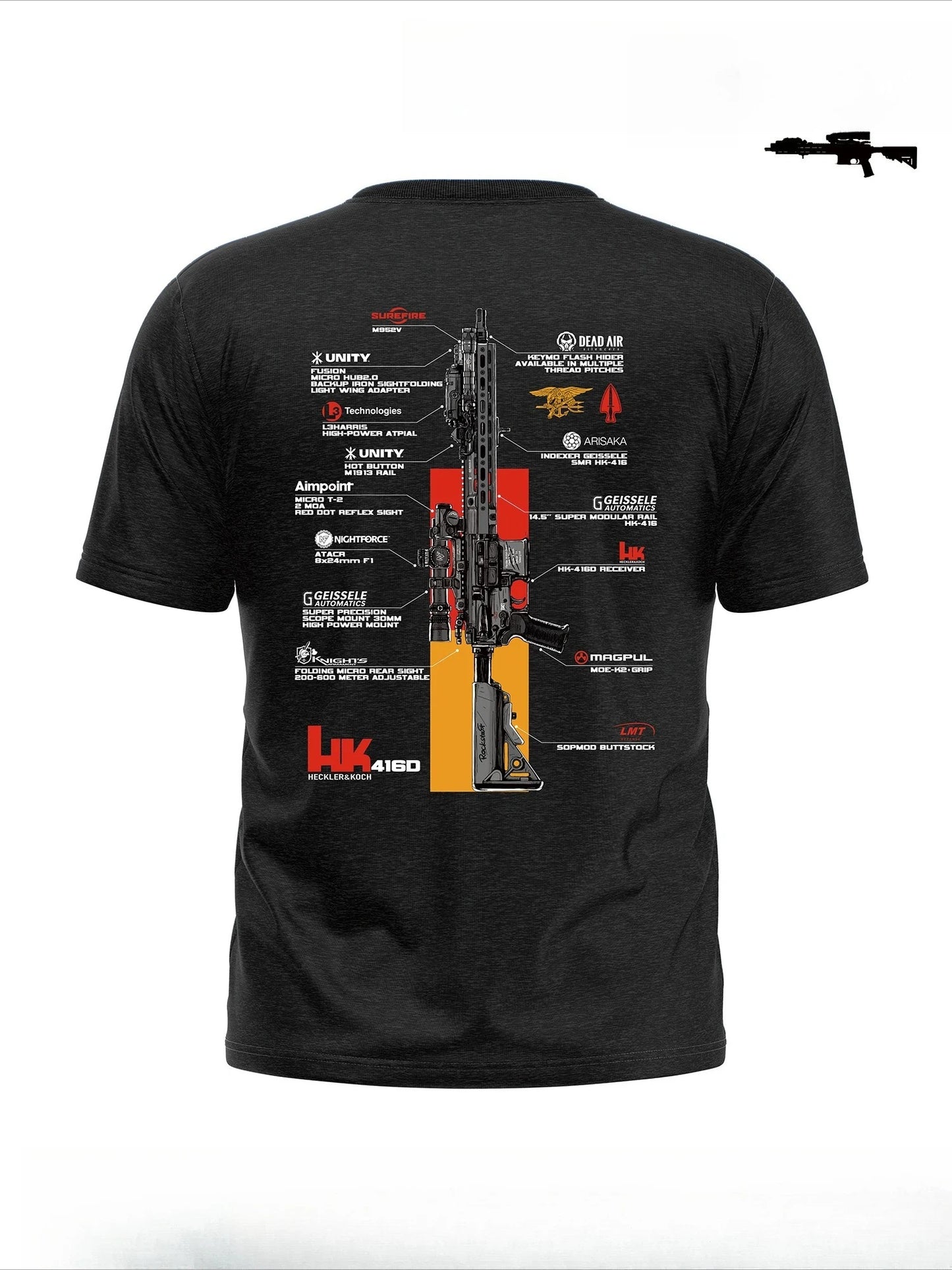🔥 Camiseta gráfica oversize táctica DCDG