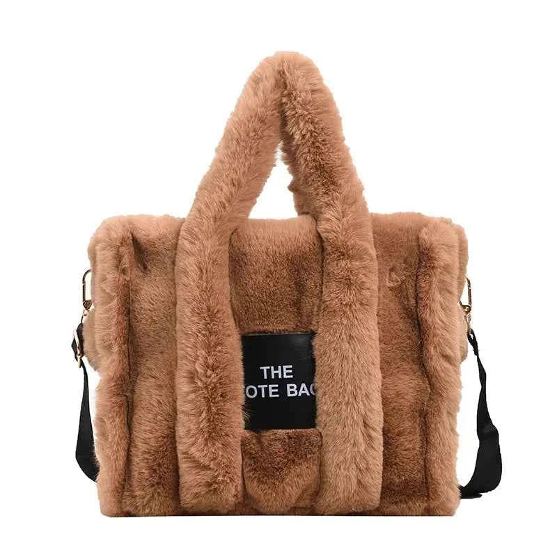 The LuxePop Plush Tote