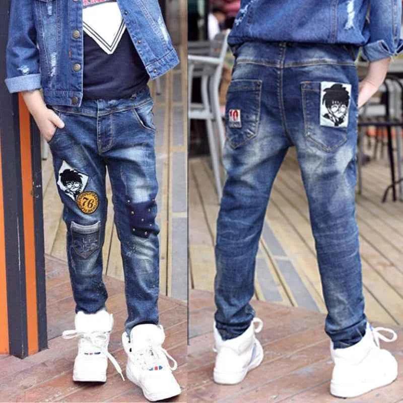 Kids Stretch Skinny Jeans (Elastic Waist Denim Pants for Boys & Girls)