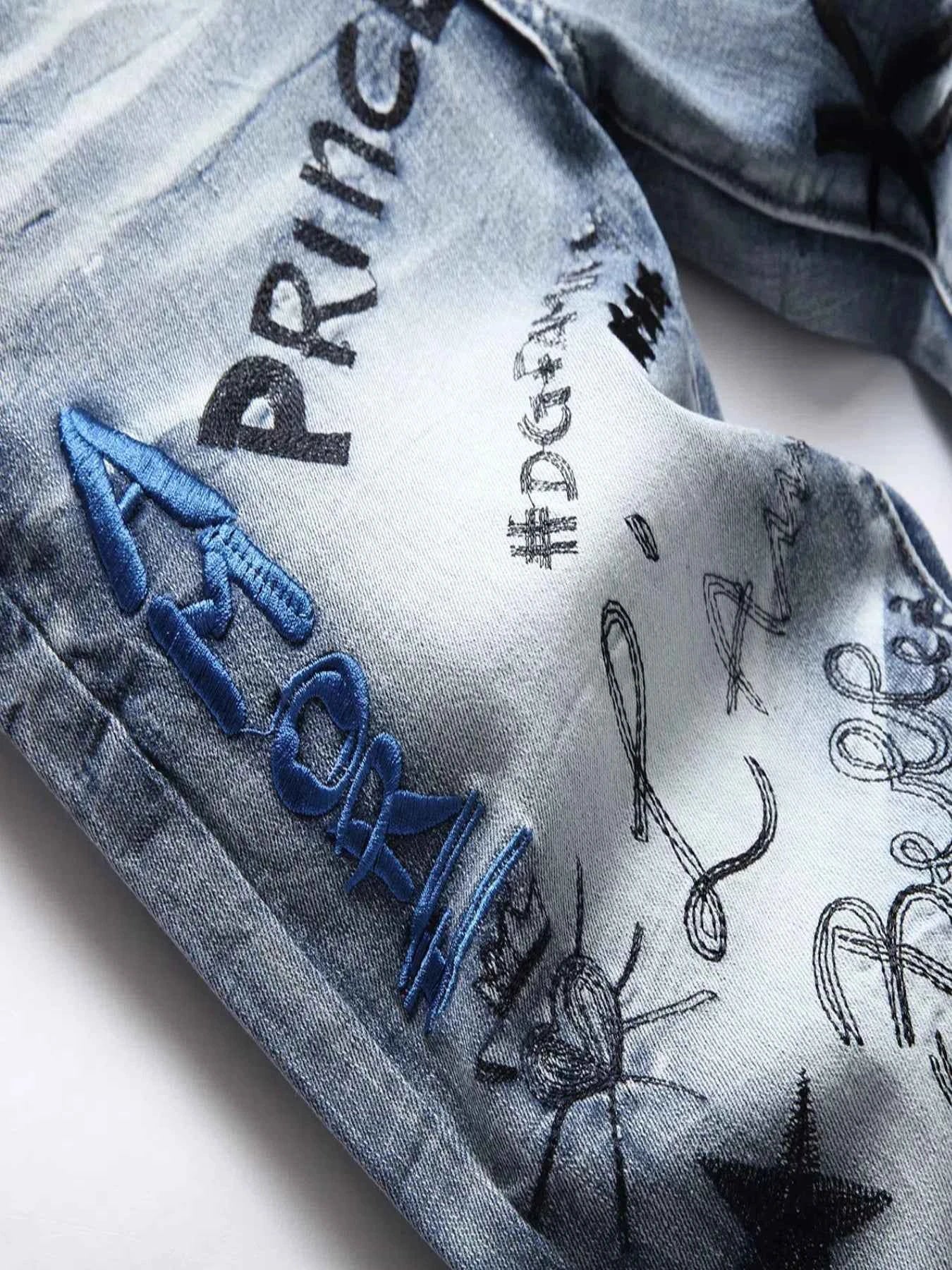 DCDG Punk Straight Jeans – Embroidered Street Edition