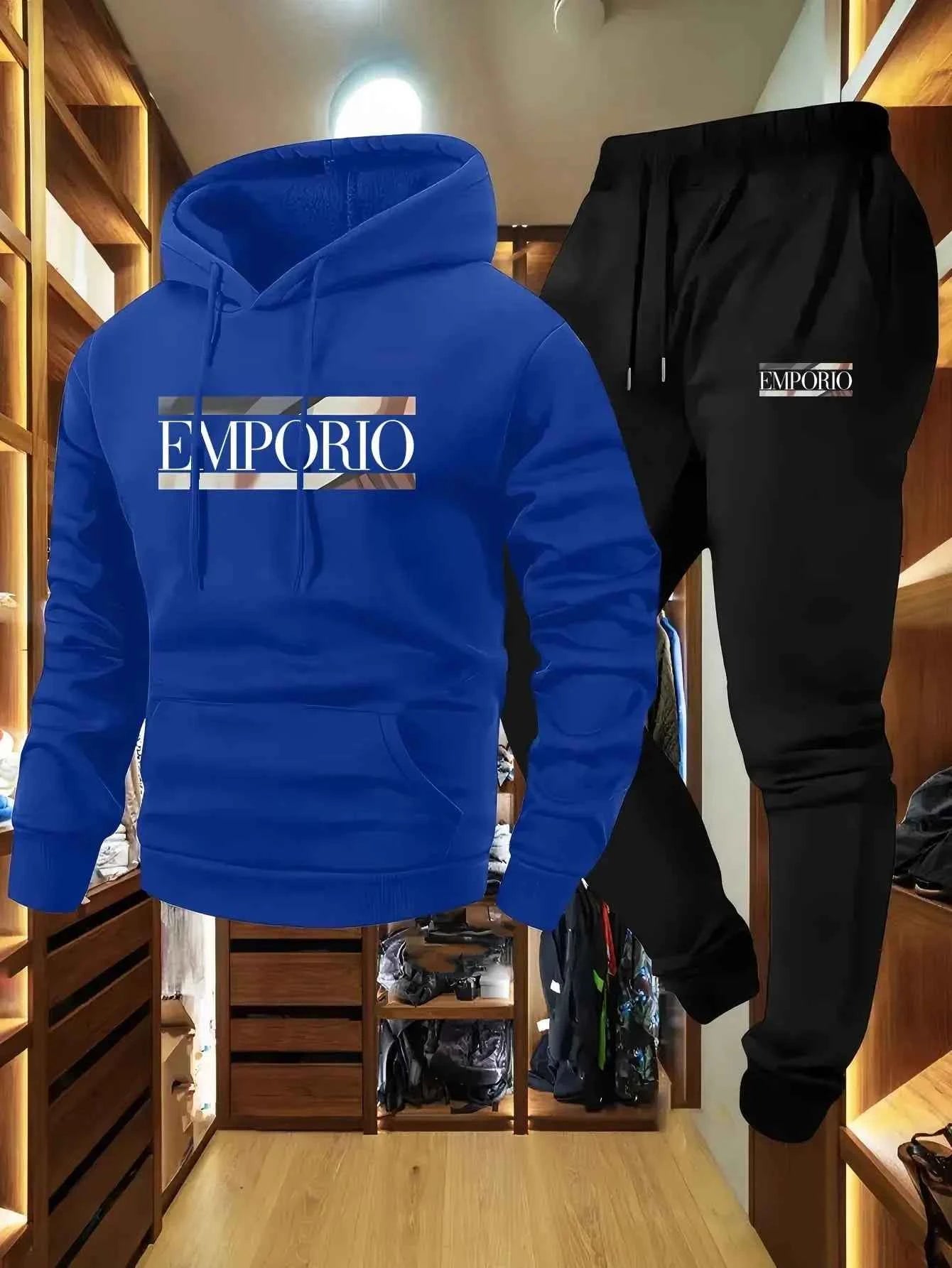 Men’s Autumn & Winter Hooded Sports Set