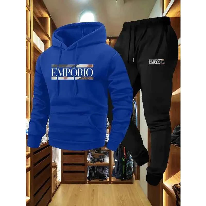 Men’s Autumn & Winter Hooded Sports Set