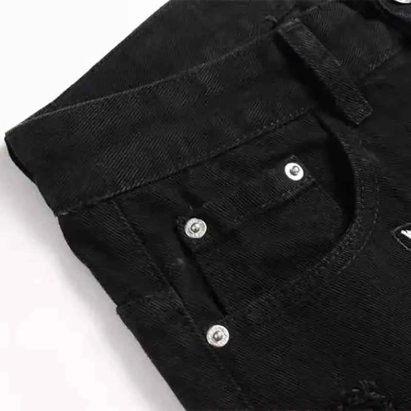 DCDG Pentagram Rift Straight Denim™ – Retro Black Street Edition