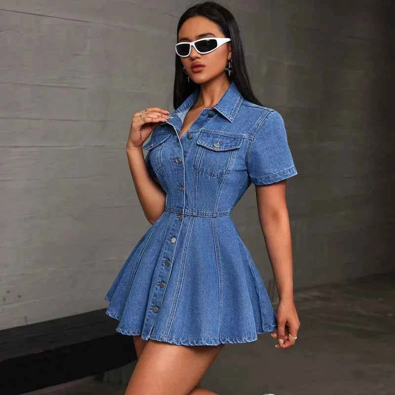 Denim Downtown Mini Dress