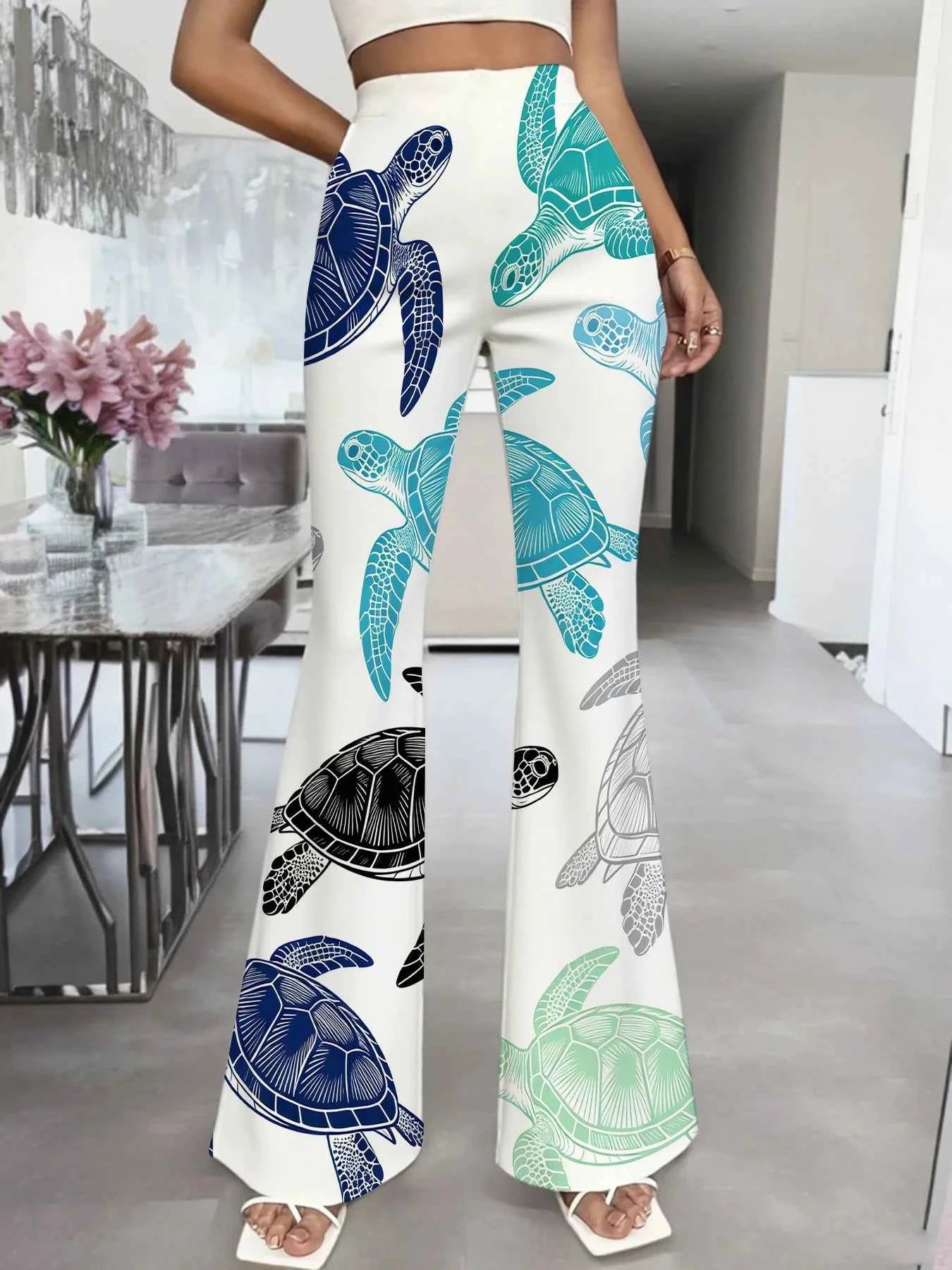 TPC OceanMuse Flare Pants™ – Sea Turtle Edition