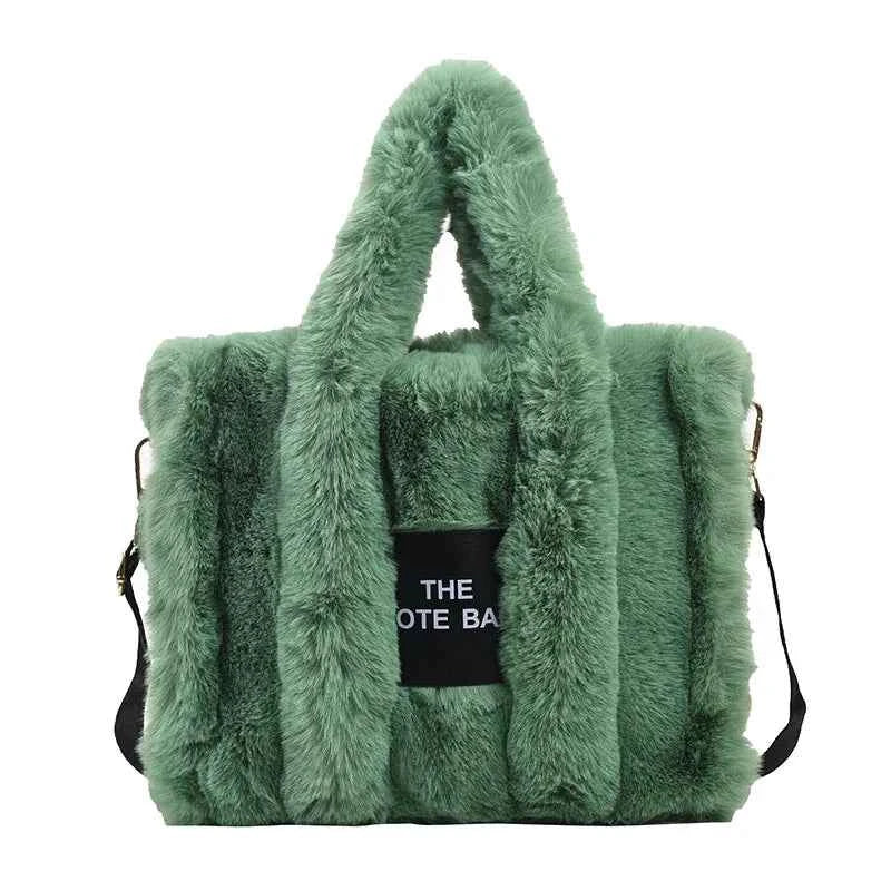 The LuxePop Plush Tote