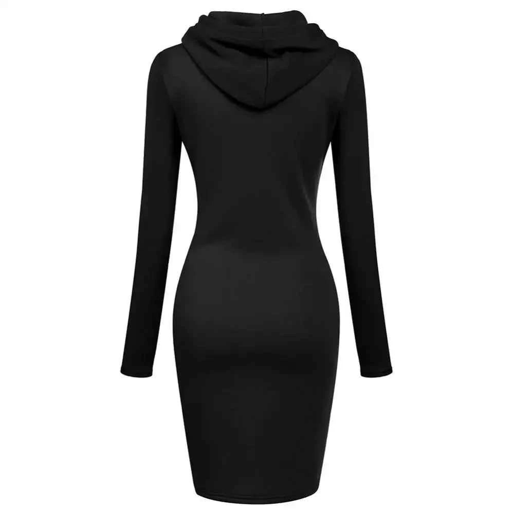 TrendPop Cozy Hooded Dress
Women’s Hooded Pullover Dress – Casual Loose-Fit Hoodie Dress, Autumn/Winter