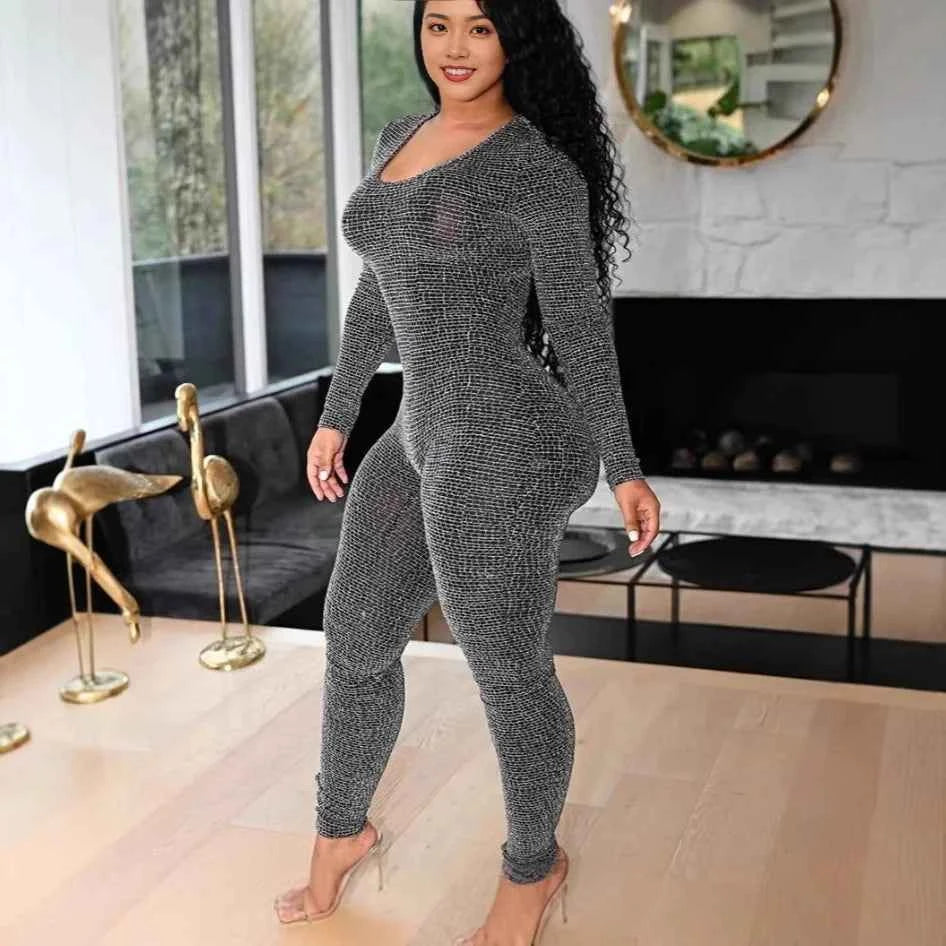 Sexy **Luxe Lace Up Leather Hollow Jumpsuits **