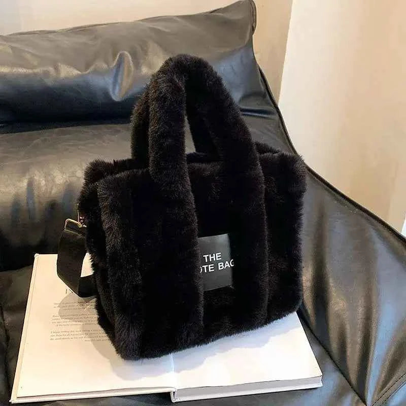 The LuxePop Plush Tote