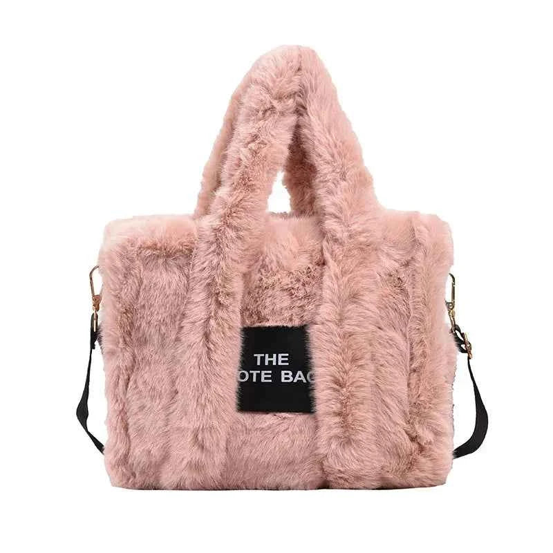 The LuxePop Plush Tote
