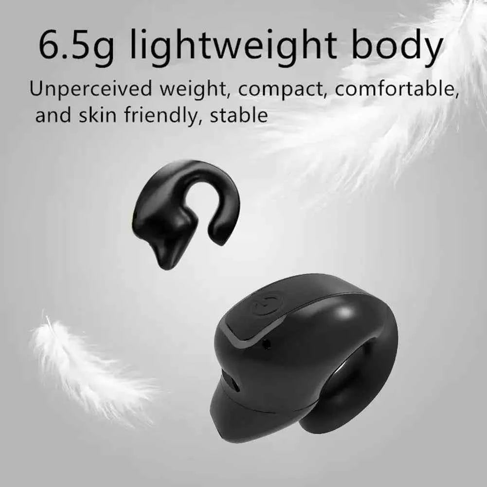Wireless Bone Conduction Earphones – TWS HIFI Stereo Handsfree Earbuds with Mic