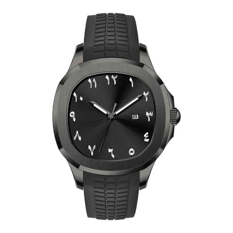 New Modern Minimalist Men's Watch - Creative Arabic Digital Sports Quartz Watch with Unique Luxury Design Gift