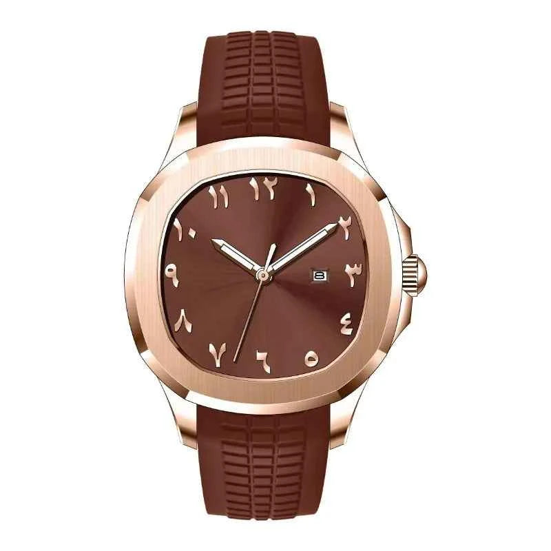 New Modern Minimalist Men's Watch - Creative Arabic Digital Sports Quartz Watch with Unique Luxury Design Gift