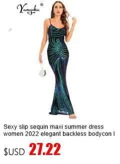 Sexy see through sequin summer dress women luxury mesh maxi birthday party dress elegant prom long evening dresses vestidos
