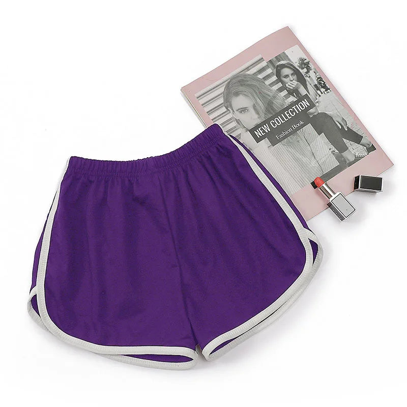 Pantalones cortos de correr elásticos de secado rápido para mujer