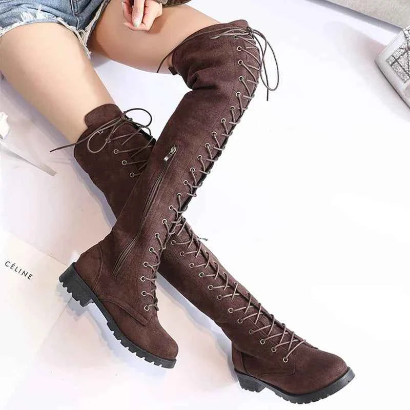 Midnight Rebel Over-The-Knee Boots