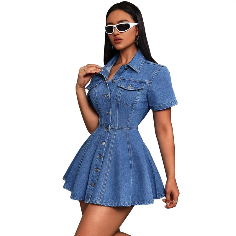 Denim Downtown Mini Dress