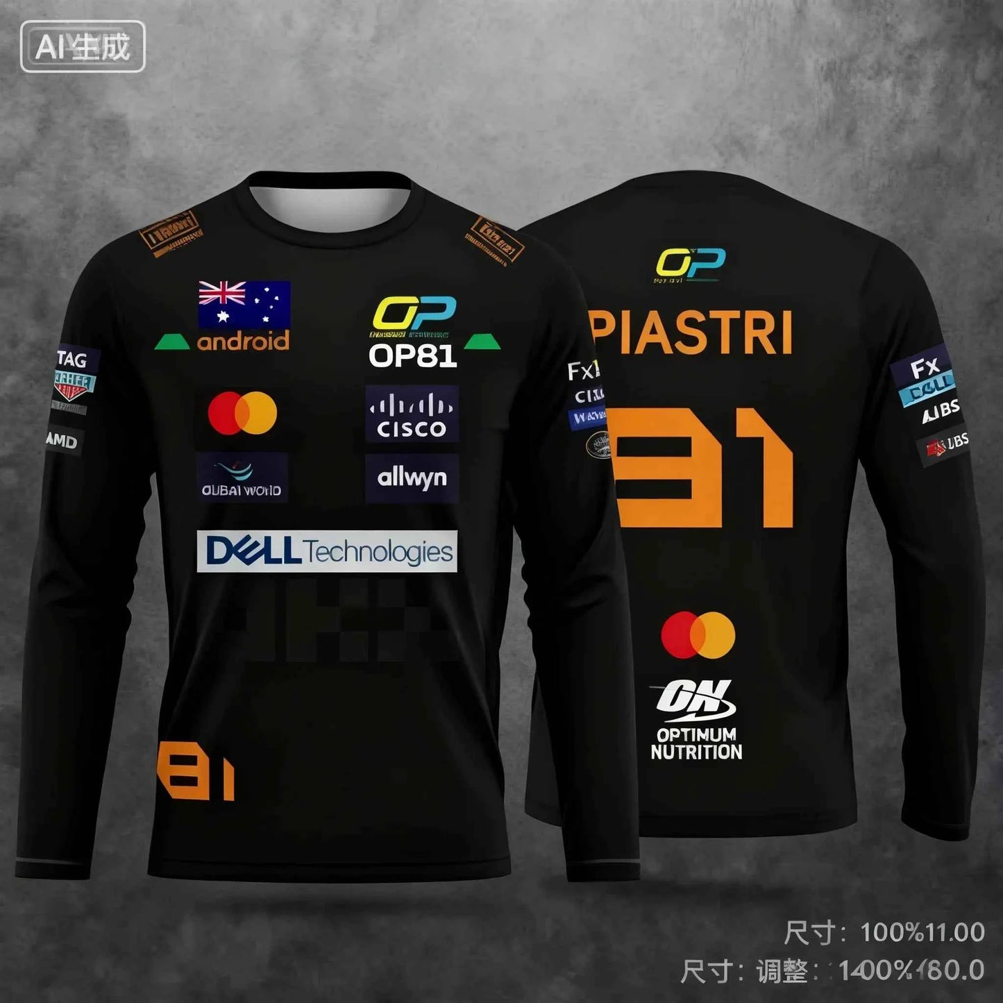 🏁 No.4 Racing Style Long-Sleeve Performance Tee (2025 Edition)