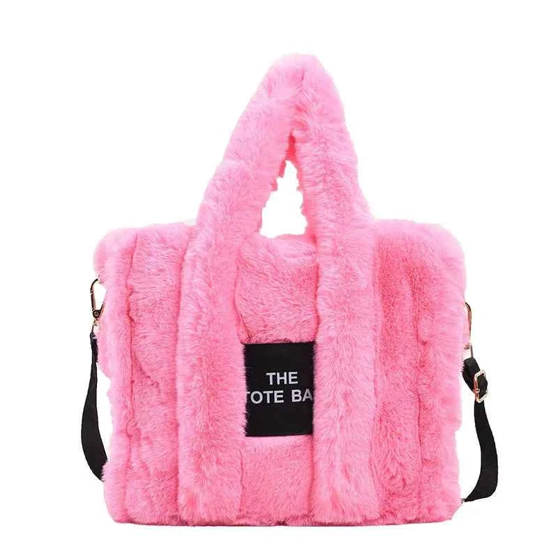 The LuxePop Plush Tote